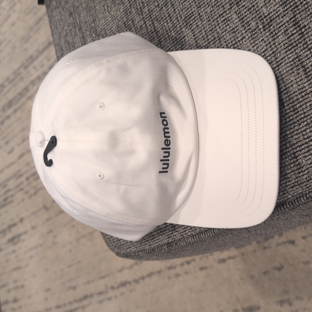NWT Lululemon Classic Ball Cap Wordmark White/Black - Picture 6 of 8
